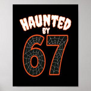 Póster Halloween Embrujado Embrujado 67 Número 67 Seis Si
