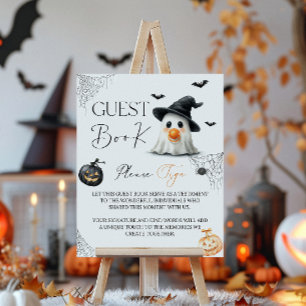 Póster Halloween en Baby Shower de Little Boo