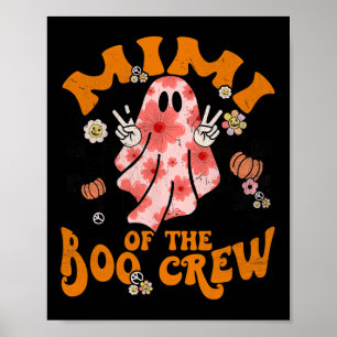Póster Halloween en familia de Mimi Boo Crew Groovy