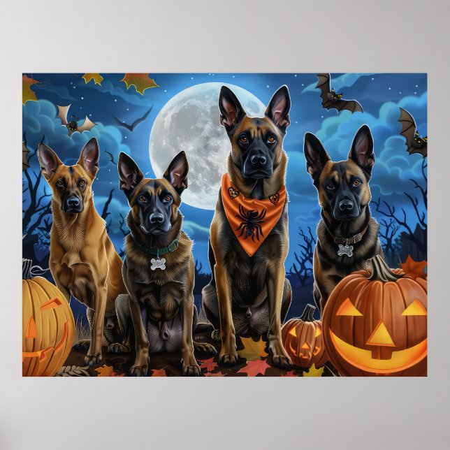 Póster Halloween en Malinoi Belga (Frente)
