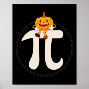 Póster Halloween es divertida en la piel de calabaza