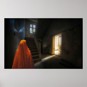 Póster Halloween espeluznante.