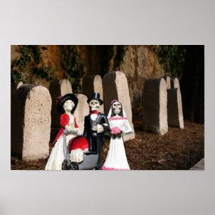 Póster Halloween espeluznante.