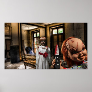 Póster Halloween espeluznante.