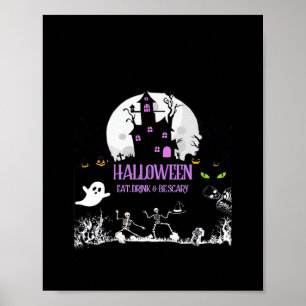 Póster Halloween Espeluznante Come Bebe Y Sé Espeluznante