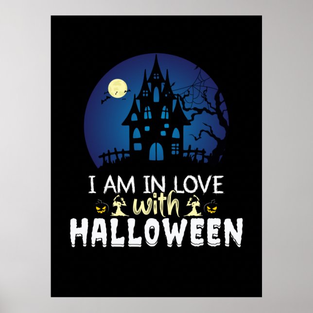 Póster Halloween Estoy Enamorada De Halloween (Frente)