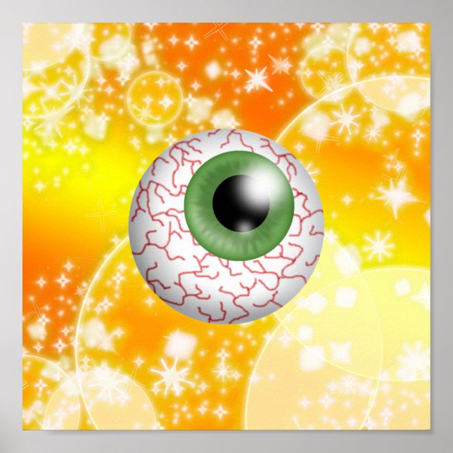 Póster Halloween Eyeball - SRF (Frente)