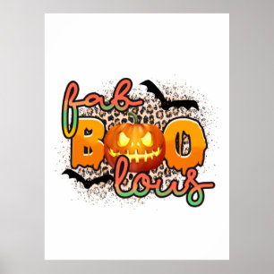 Póster Halloween Fab Boo Lous Cumpleaños