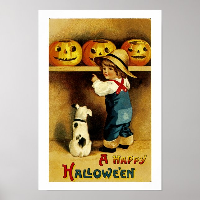Póster Halloween feliz (Frente)