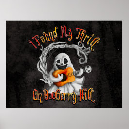 Póster Halloween Ghost Guitar Booberry Hill