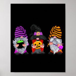 Póster Halloween Gnomes Cute Calabaza Otoño Cae Fun Holi