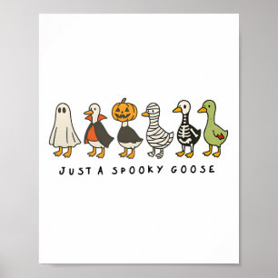 Póster Halloween Goose acaba de espeluznar divertido gans