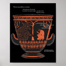 Póster Halloween Greek Mythology Werewolf Art Print