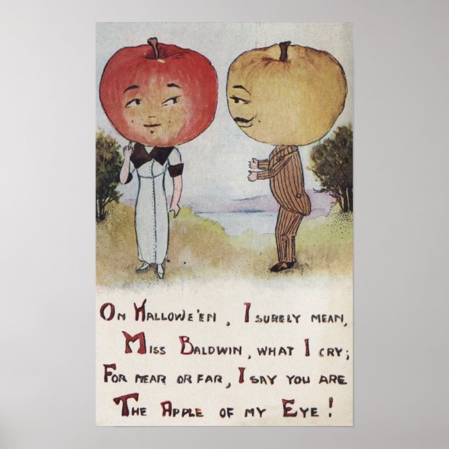 Póster Halloween GreetingApple Heads (Frente)