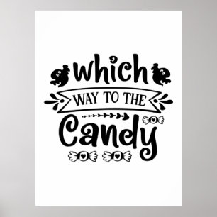 Póster Halloween Hacia El Cumpleaños Del Candy