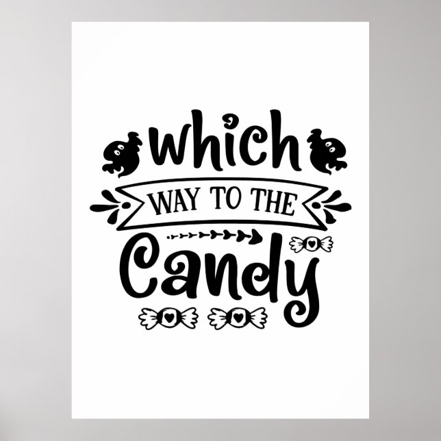 Póster Halloween Hacia El Cumpleaños Del Candy (Frente)