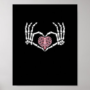 Póster Halloween Halloween Halloween Halloween Hand Heart