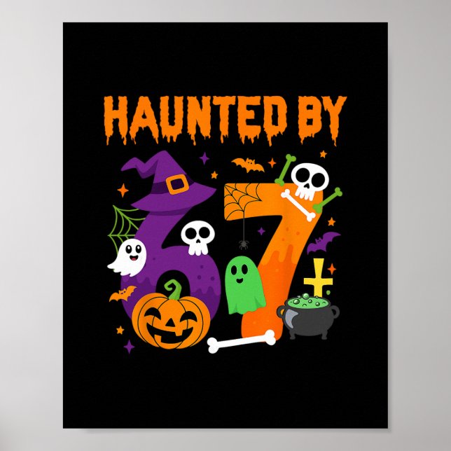 Póster Halloween Haunted 67 Six Seven Meme 1 (17)  (Frente)