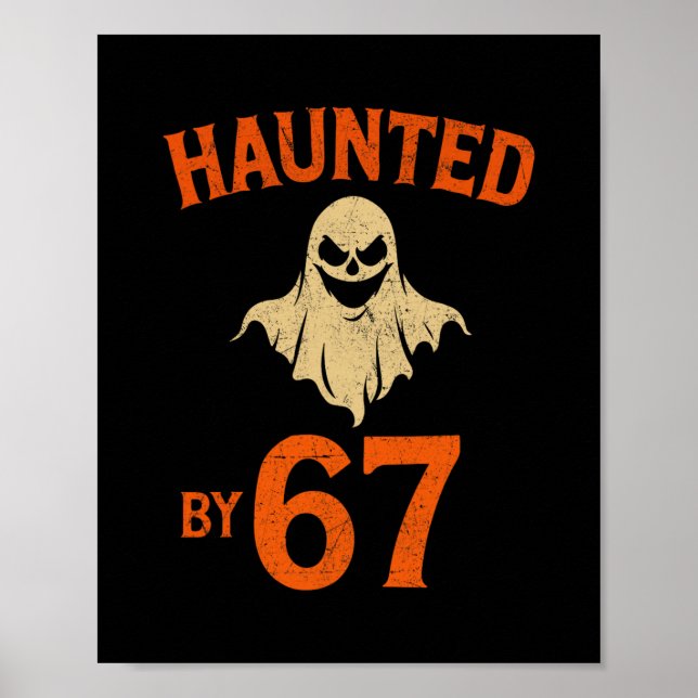 Póster Halloween Haunted 67 Six Seven Meme 1 (23)  (Frente)