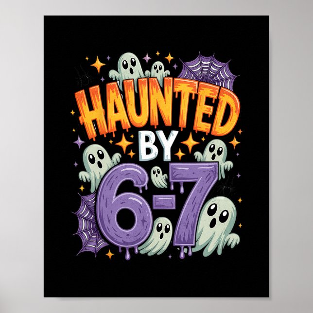 Póster Halloween Haunted 67 Six Seven Meme 1 (25)  (Frente)