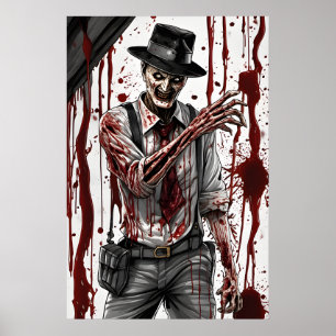 Póster Halloween Haunting Art, Bloody Killer Nightmare