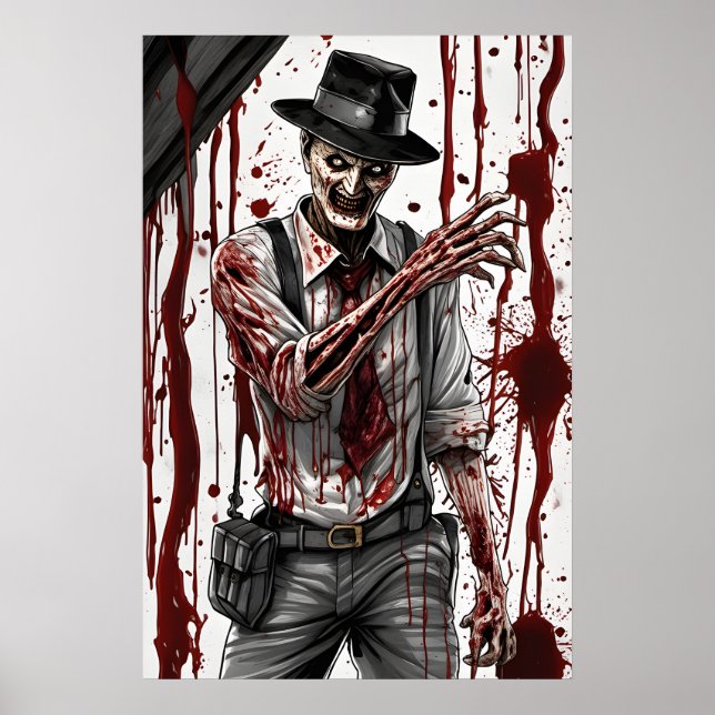 Póster Halloween Haunting Art, Bloody Killer Nightmare (Frente)