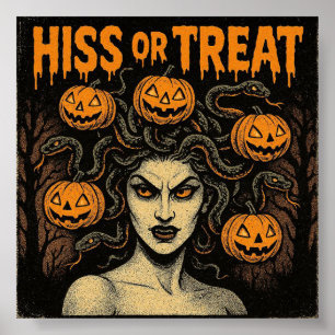 Póster Halloween Hiss o Treat