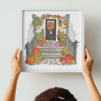 Póster Halloween Home Art