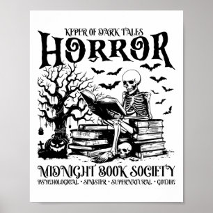 Póster Halloween Horror Midnight Book Club Society Litera