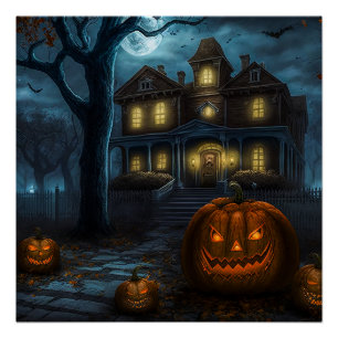 Póster Halloween House