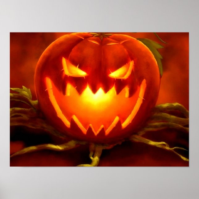Póster Halloween Jack O Lantern (Frente)