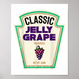 Póster Halloween Jelly Grape Funny Food Group Vestidos Ho