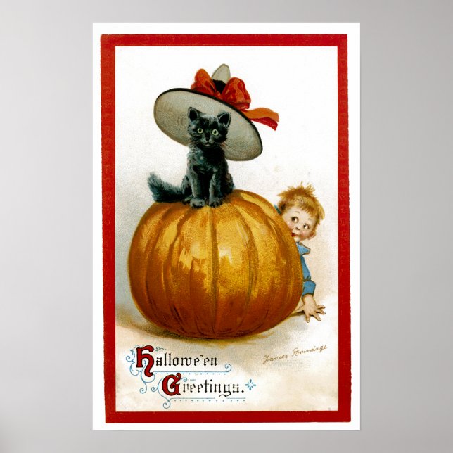 Póster Halloween Kitty (Frente)