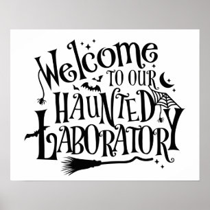 Póster Halloween Laboratory Science