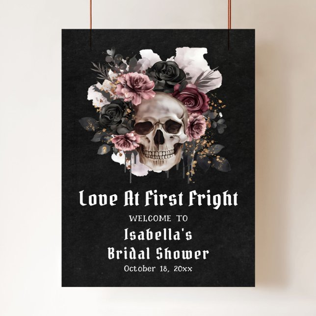 Póster Halloween Love At First Bridal Shower Welcome (Halloween Love At First Bridal Shower Welcome Poster)