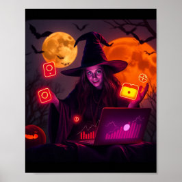 Póster Halloween Marketing Wizard Poster – Magic Art