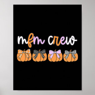Póster Halloween Mfm Crew Medicina Fetal Materna Sonogra