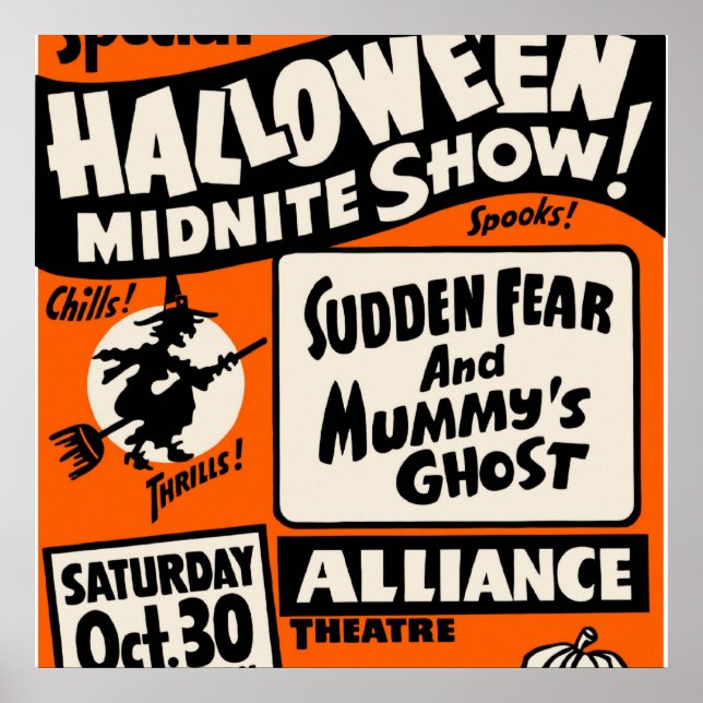 Póster Halloween Midnite Show (Frente)