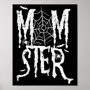 Póster Halloween Momster Mom Monster Funny Costume mamá