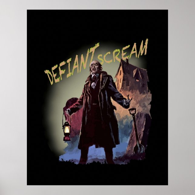 Póster Halloween Monster Horror Comic Defiant Scream (Frente)