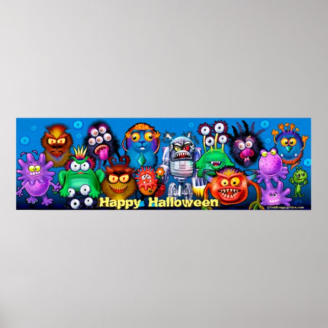 Póster Halloween Monster Mixer party  poster (Frente)