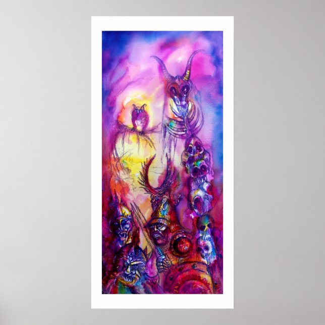 Póster HALLOWEEN MONSTERS / Fantasía DE LA GUERRA DE ORK (Frente)