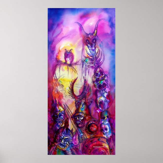 Póster HALLOWEEN MONSTERS / Fantasía DE LA GUERRA DE ORK (Frente)