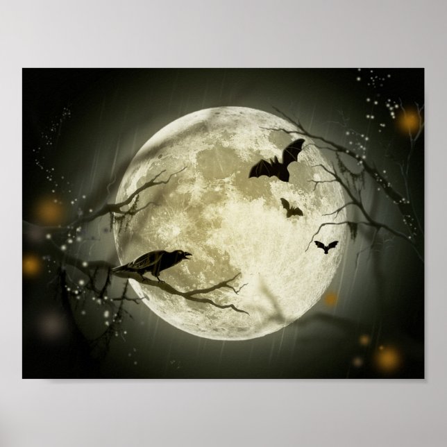 Póster Halloween Moon (Frente)