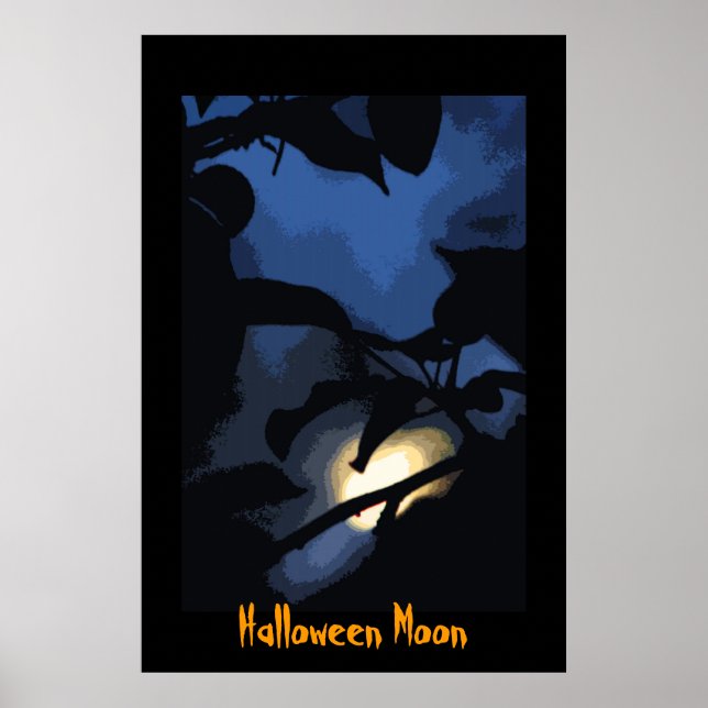 Póster Halloween Moon Poster (Frente)
