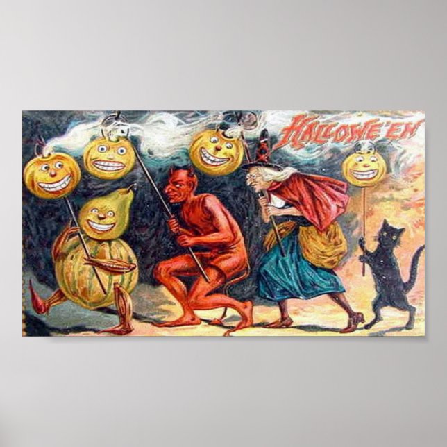 Póster Halloween muy aterrador (Frente)