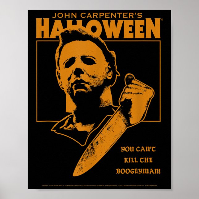 Póster Halloween ¡No puedes matar al hombre de los libros (Frente)