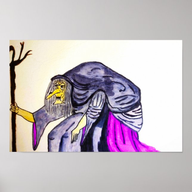 PÓSTER HALLOWEEN OLD HAG (Frente)