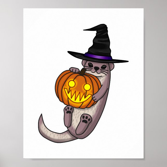 Póster Halloween Otter (Frente)