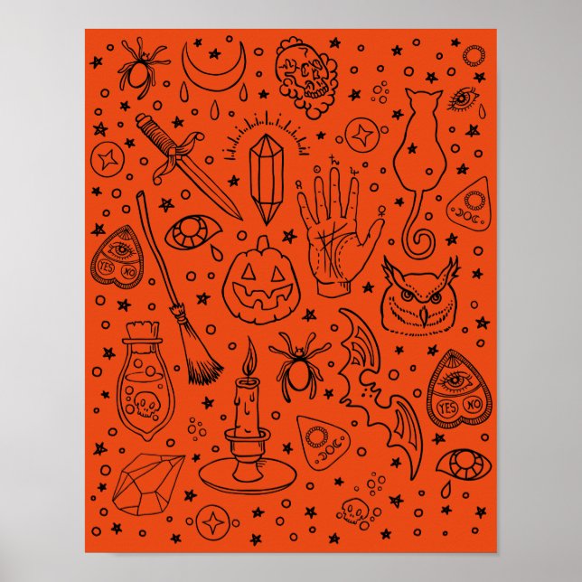 Póster Halloween Party (Frente)
